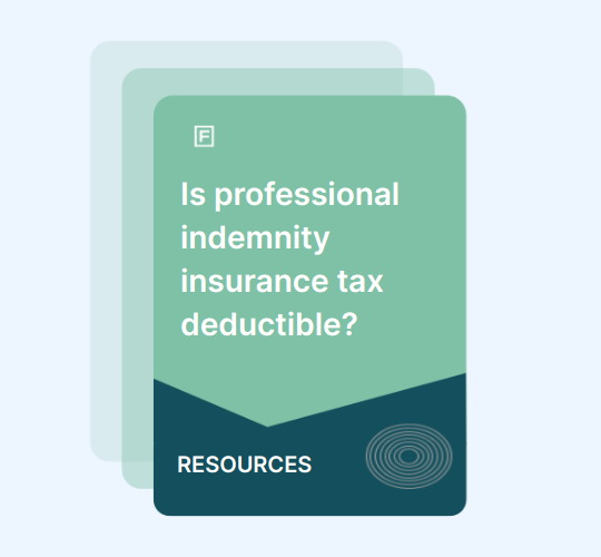 Is professional indemnity insurance tax deductible?
